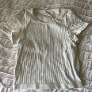 Out From Under Everyday Seamless Ribbed Tee XS/S White